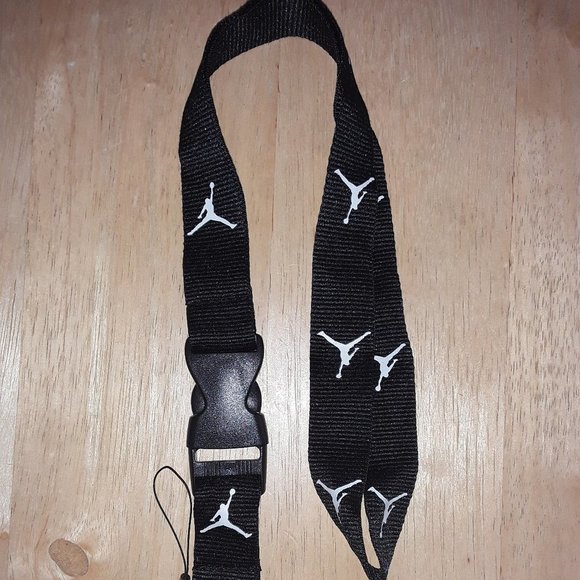 Jordan Black One Size Lanyard with Clip - Picture 4 of 7